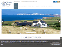 Tablet Screenshot of chalebayfarm.co.uk